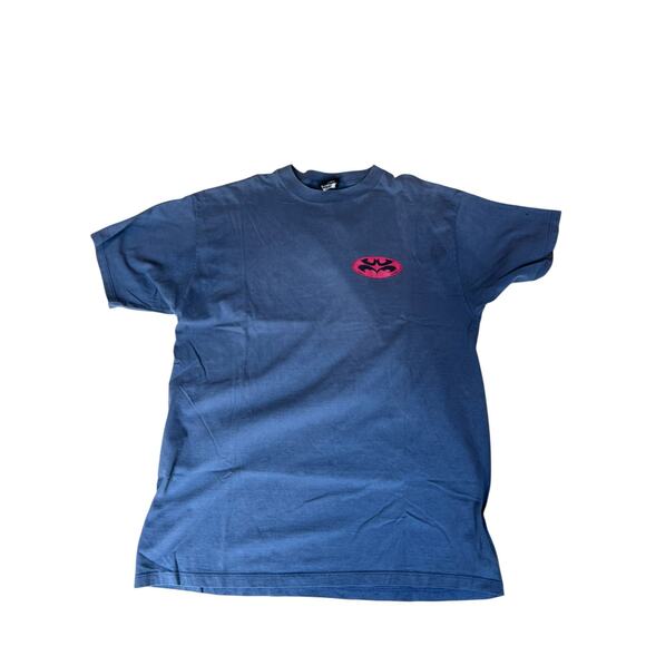 Vintage 1997 DC Comics RARE Anti- Freeze Batman Men's T-Shirt Navy Blue Size XL - Picture 4 of 10